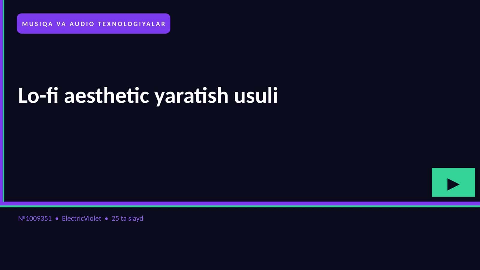 Lo-fi aesthetic yaratish usuli
