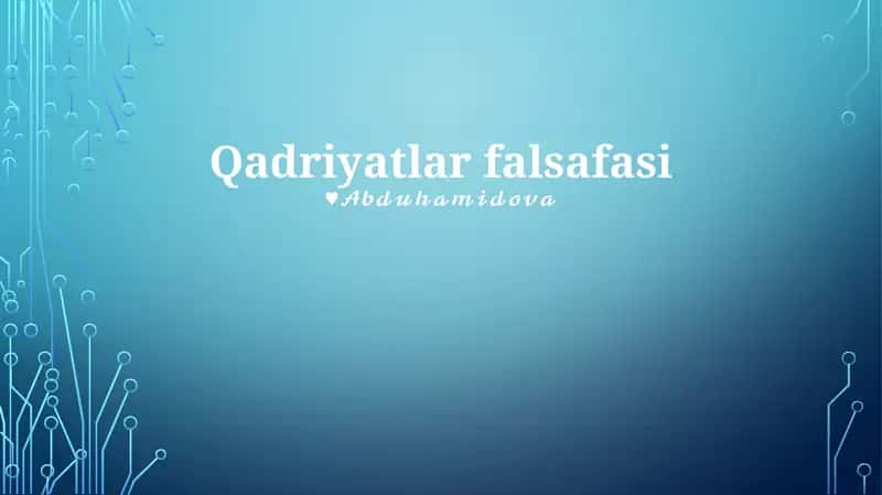Qadriyatlar falsafasi