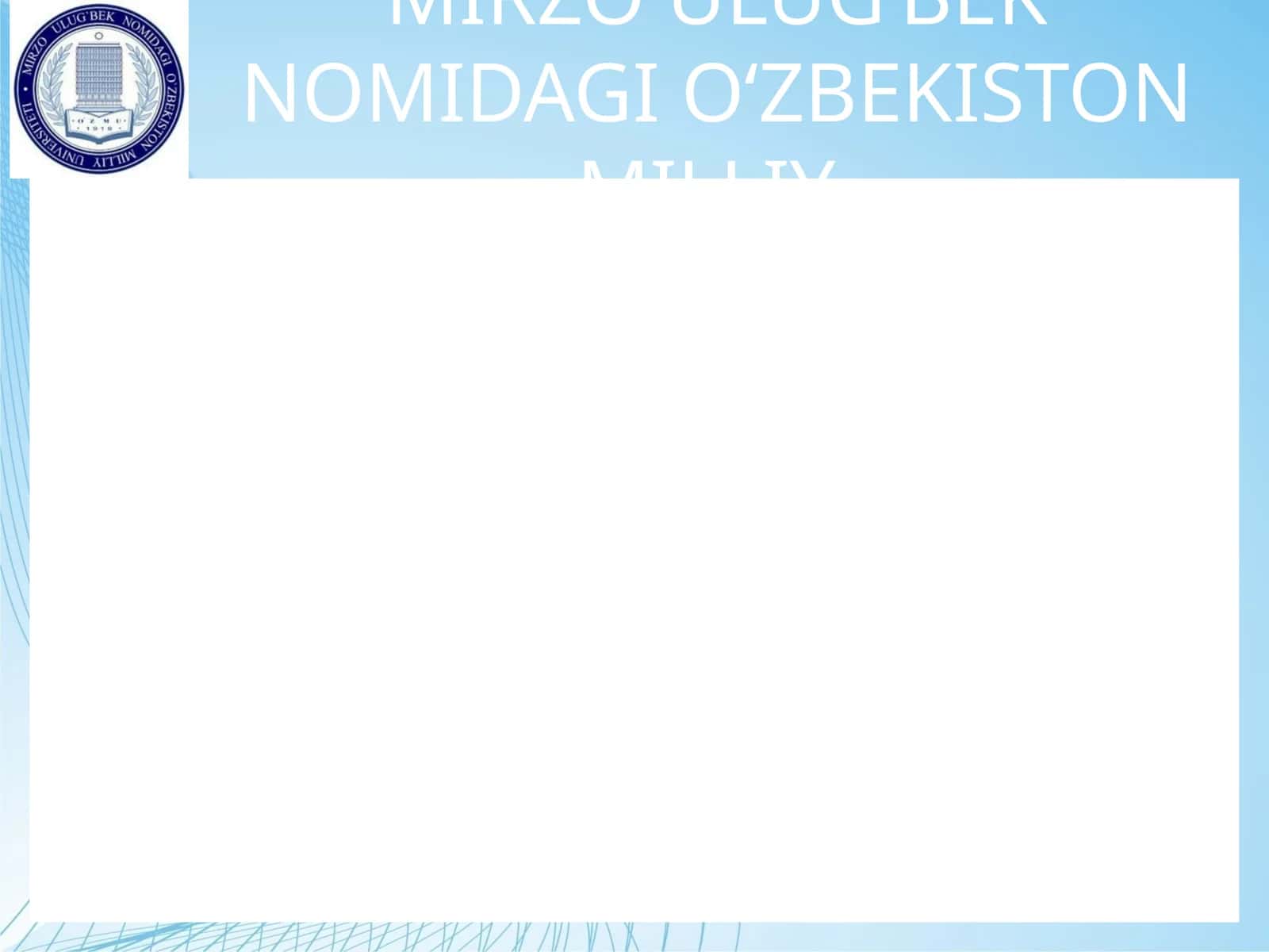HAYOT FAOLIYATI XAVFSIZLIGINING HUQUQIY VA TASHKILIY ASOSLARI