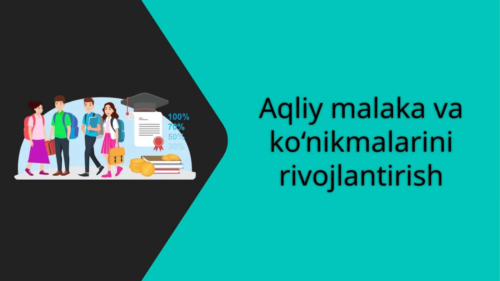 Aqliy malaka va ko‘nikmalarini rivojlantirish