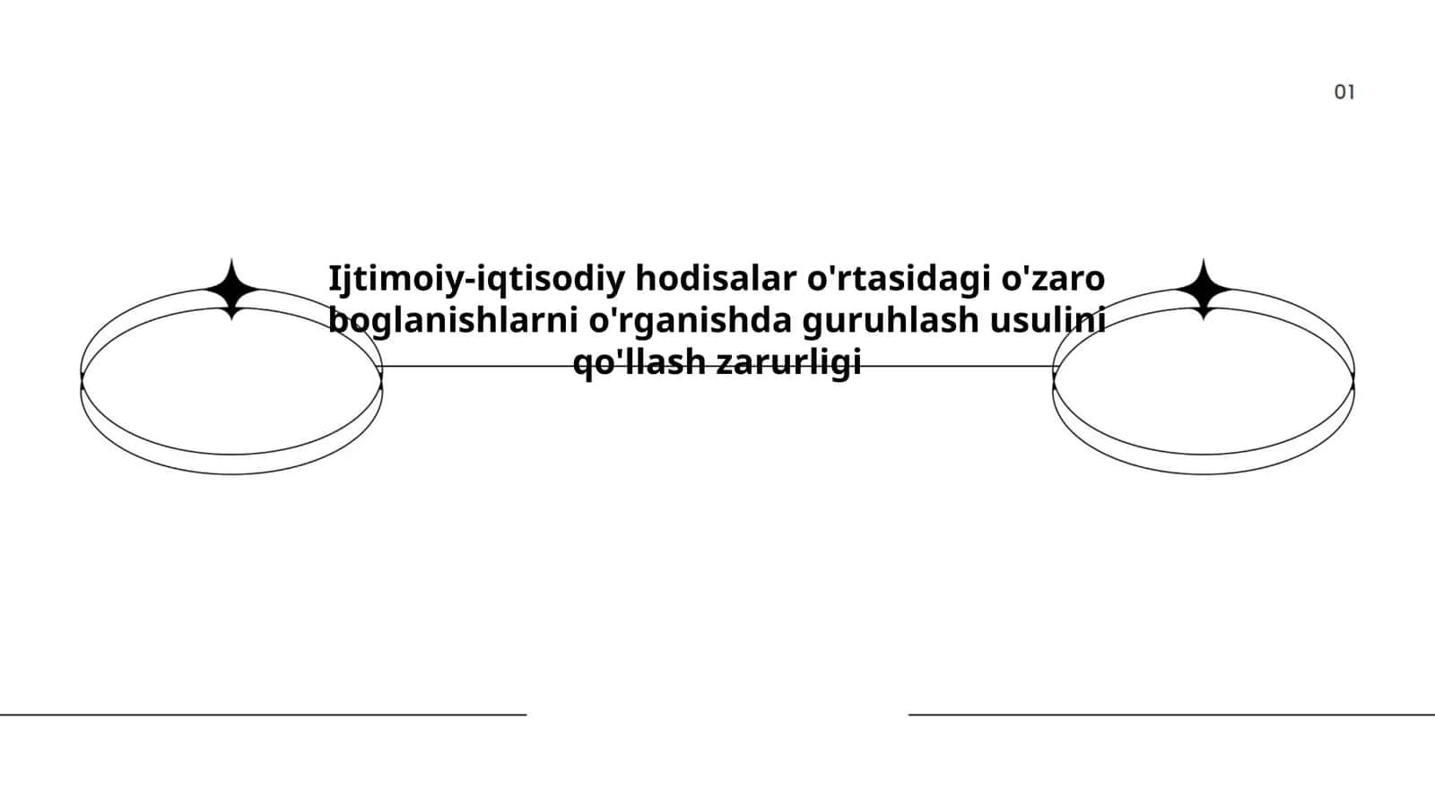 Ijtimoiy-iqtisodiy hodisalar o'rtasidagi o'zaro boglanishlarni o'rganishda guruhlash usulini qo'llash zarurligi