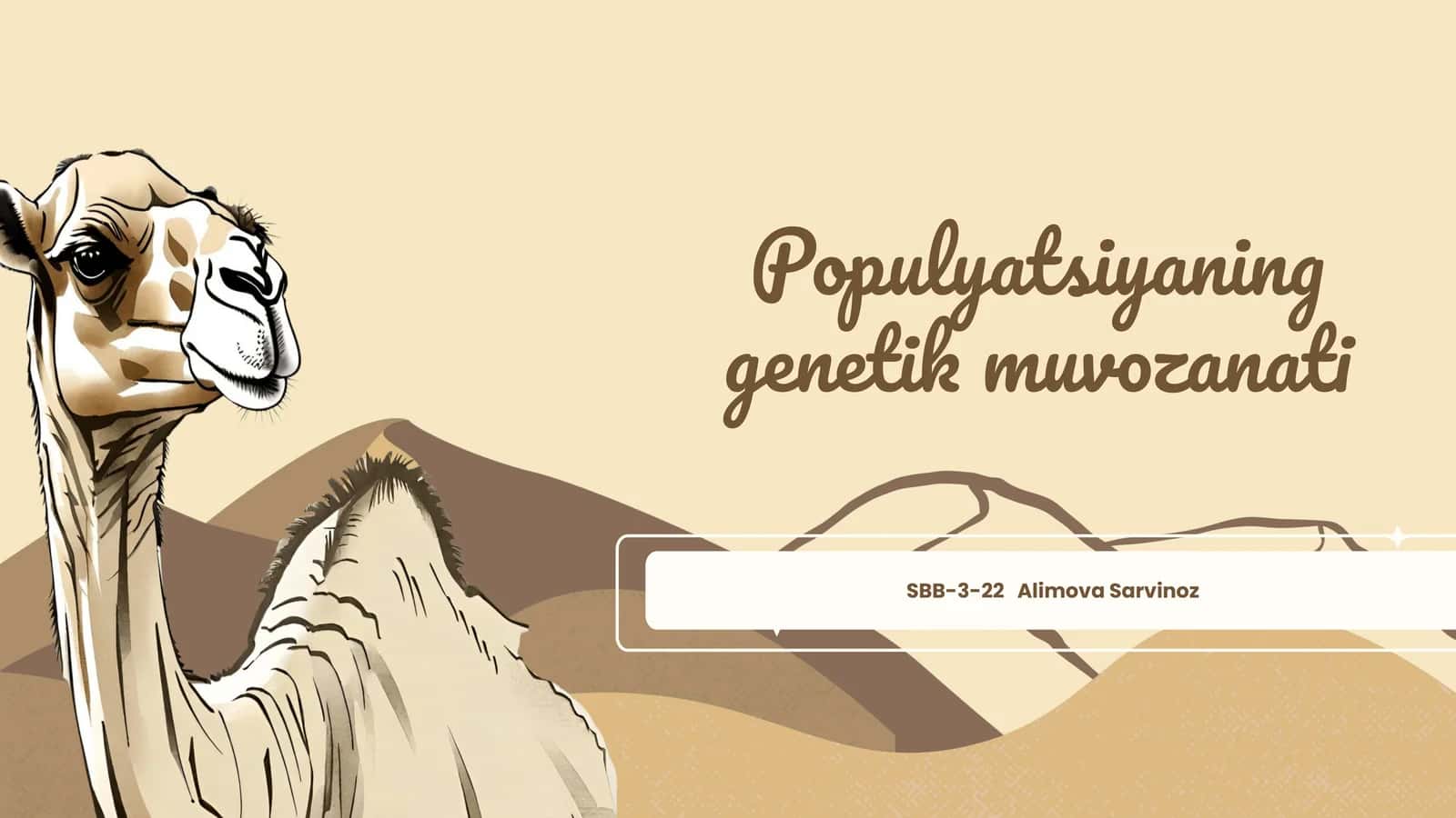 Populyatsiyaning genetik muvozanati