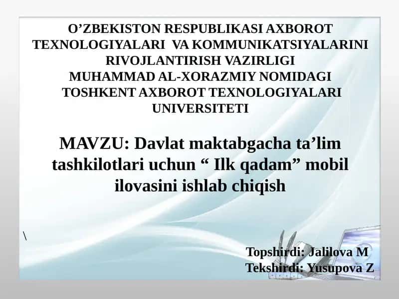 Ilk qadam mobil ilova