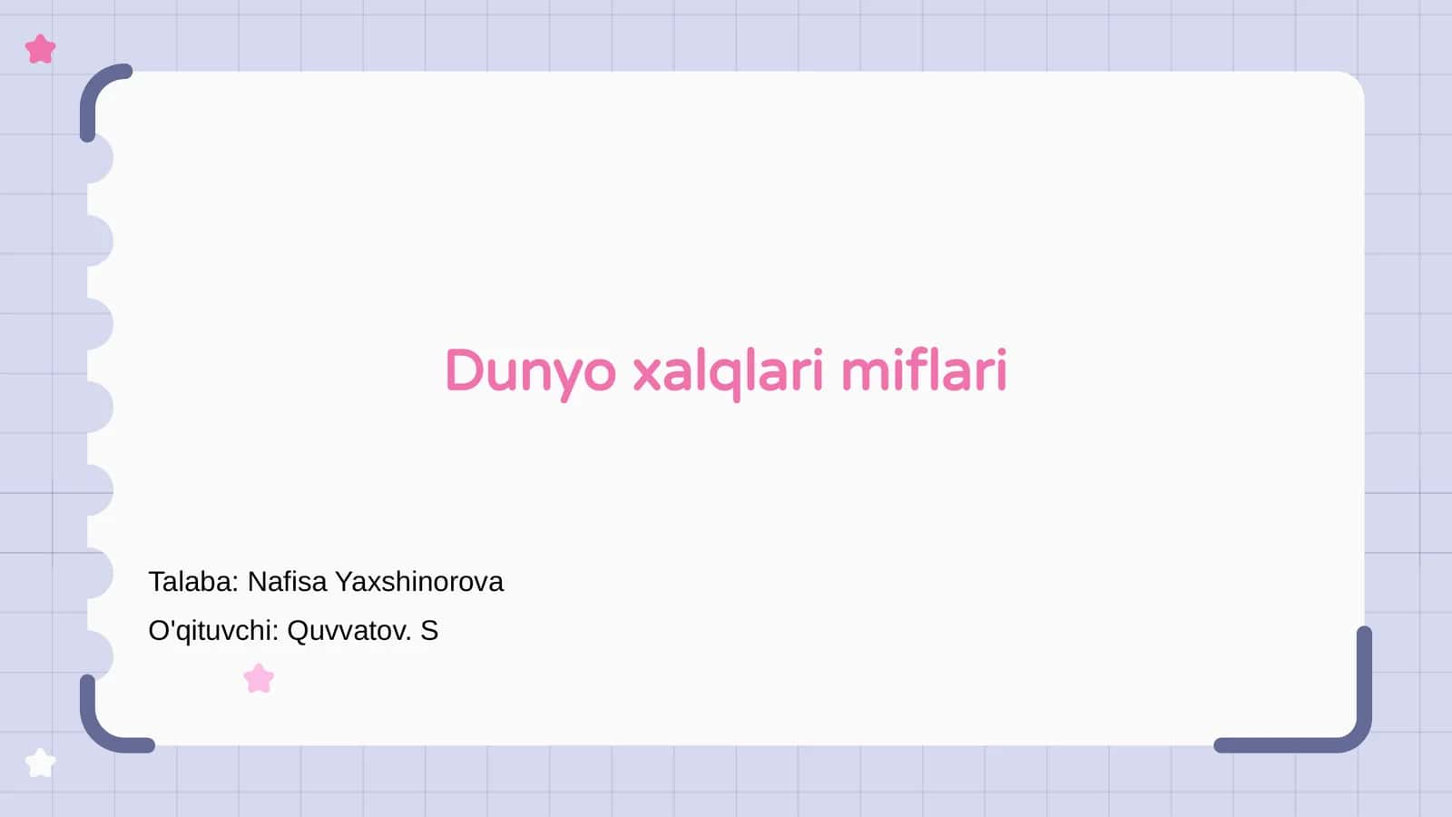 Dunyo xalqlari miflari