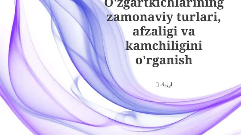 Zamonaviy transformatorlar