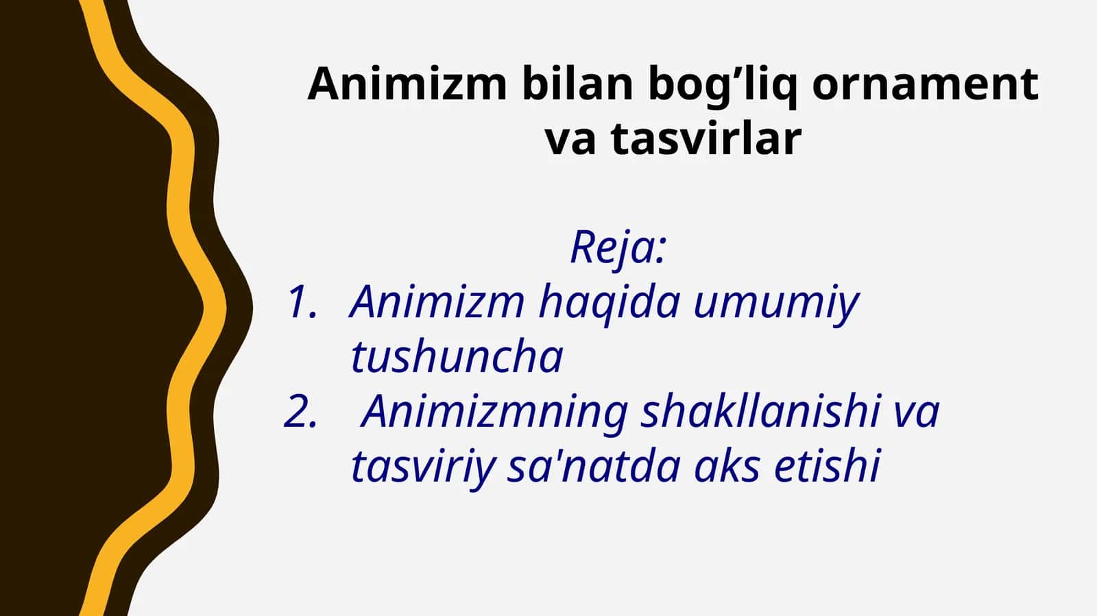 Animizm bilan bog’liq ornament va tasvirlar