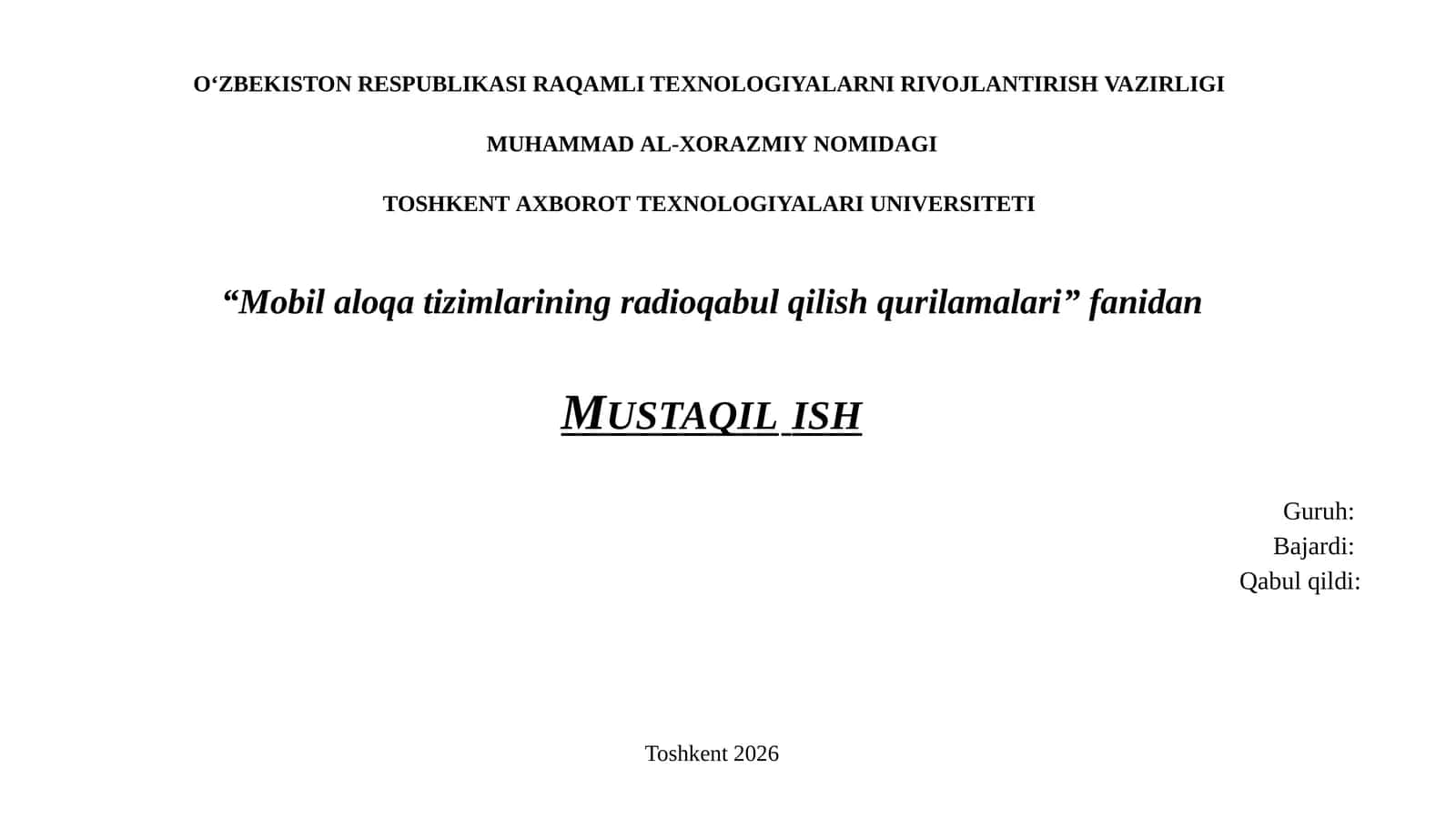 Radionurlanish energiyasidan foydalanish istiqbollarini tahlil qilish.