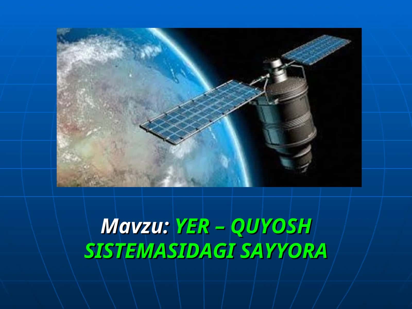 YER – QUYOSH SISTEMASIDAGI SAYYORA