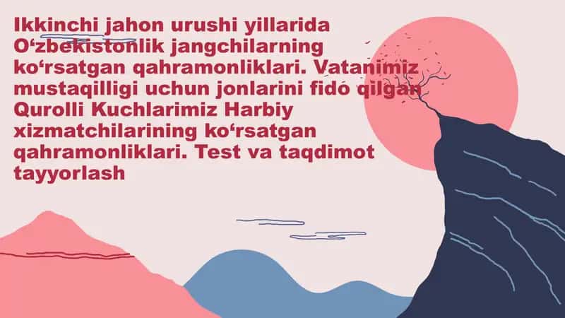 O‘zbek jangchilarining qahramonliklari