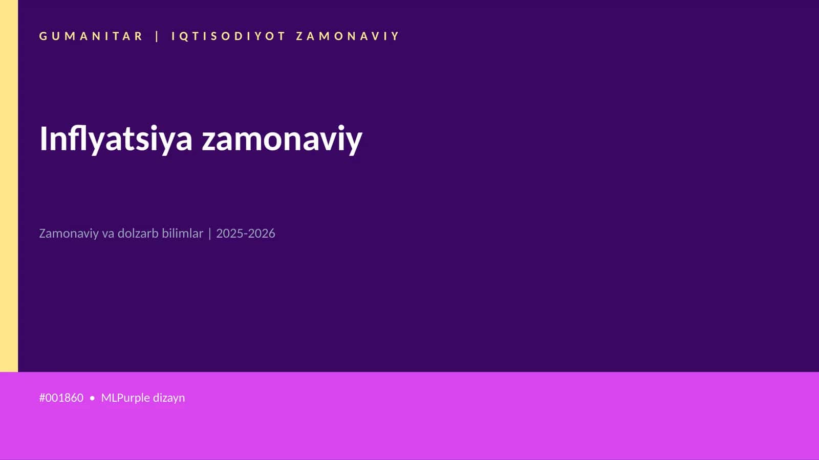 Inflyatsiya zamonaviy