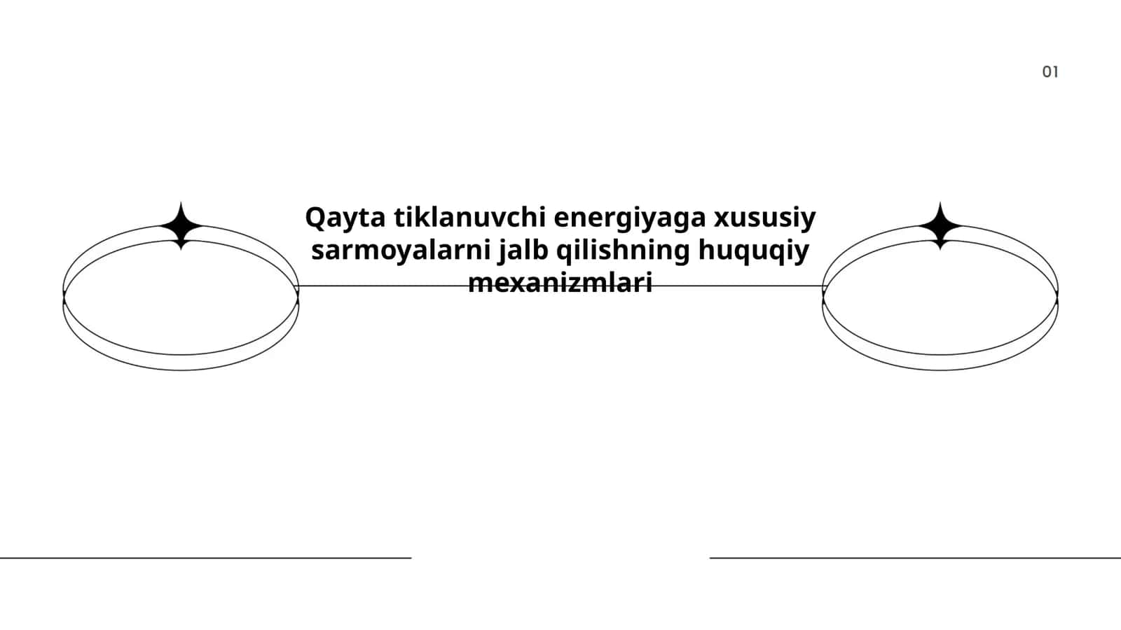 Qayta tiklanuvchi energiyaga xususiy sarmoyalarni jalb qilishning huquqiy mexanizmlari