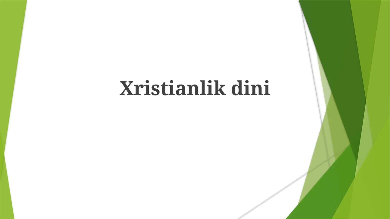 Xristianlikdini