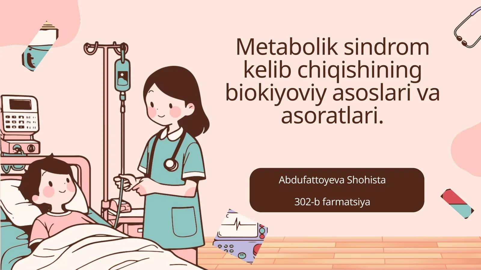 Metabolik sindrom kelib chiqishining biokiyoviy asoslari va asoratlari