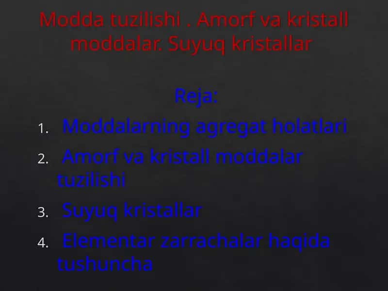 Modda tuzilishi