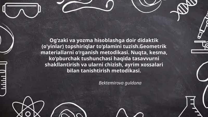 Geometrik Materiallarni O‘rganish Metodikasi