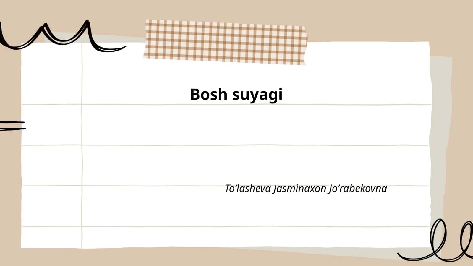 Bosh suyagi anatomiyasi
