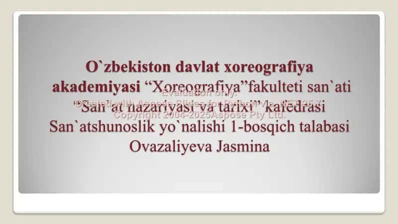 "Zolushka" baleti