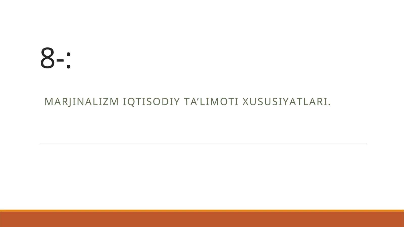 MАRJINАLIZM IQTISODIY TА’LIMOTI XUSUSIYАTLАRI