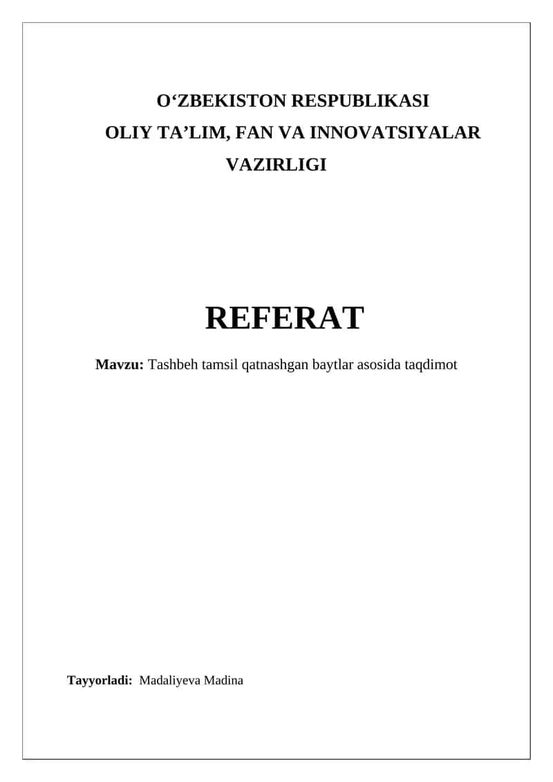 Tashbeh Tamsil