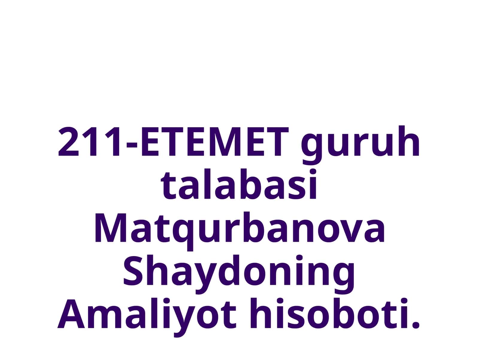 elektr energiyasini hisobga olish va nazorat qilishning avtomatlashtirilgan tizimi