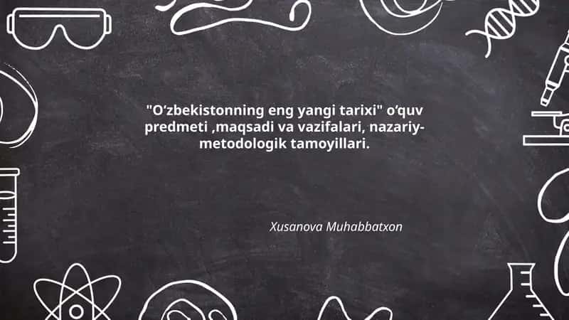 O‘zbekistonning eng yangi tarixi