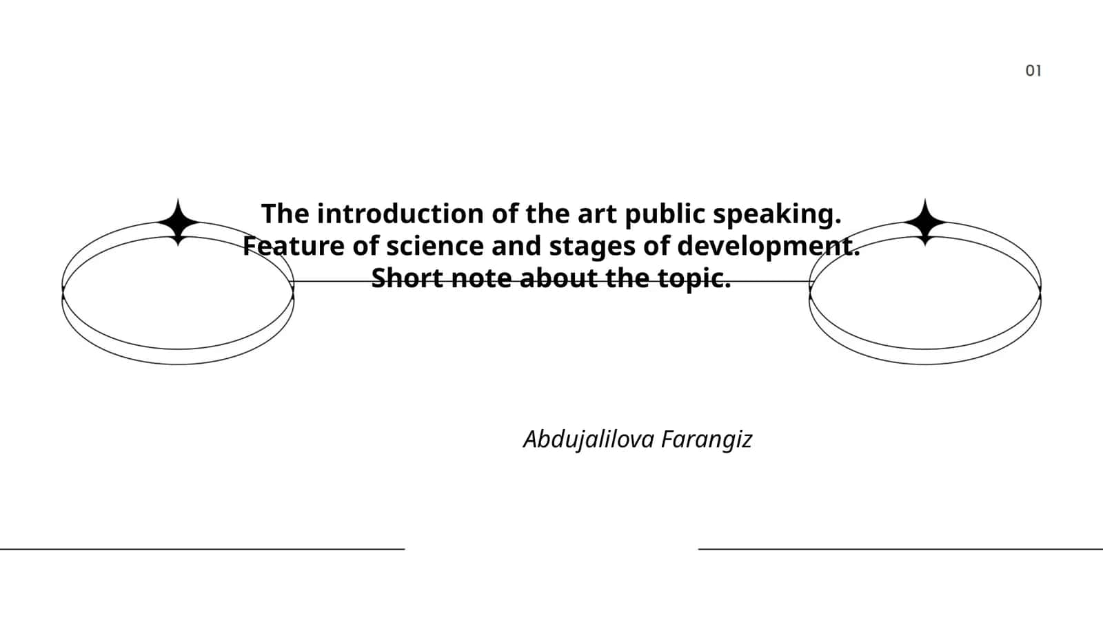 Public Speaking: History, Art, and Science