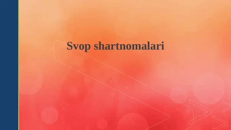 Swap shartnomalari