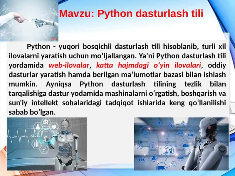 Python dasturlash tili