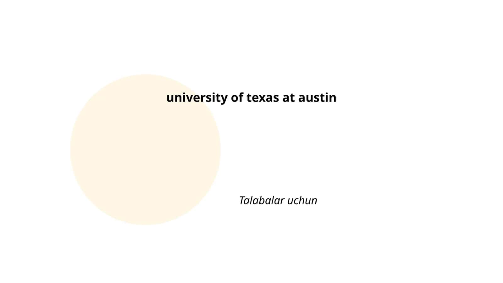 Texas Universitetining Ta'lim Dasturlari