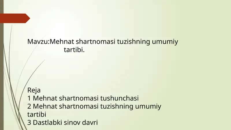 Mehnat shartnomasi