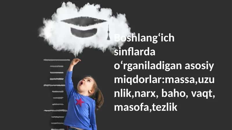 Boshlang'ich sinflarda o'rganish materiali