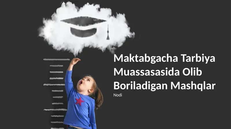 Maktabgacha Tarbiya Muassasasida Olib Boriladigan Mashqlar