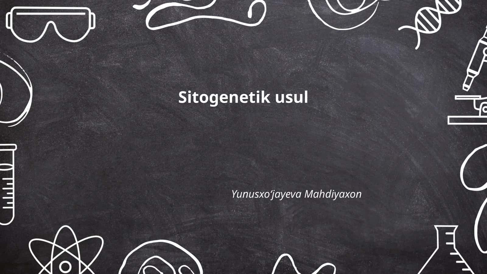 Sitogenetik usul