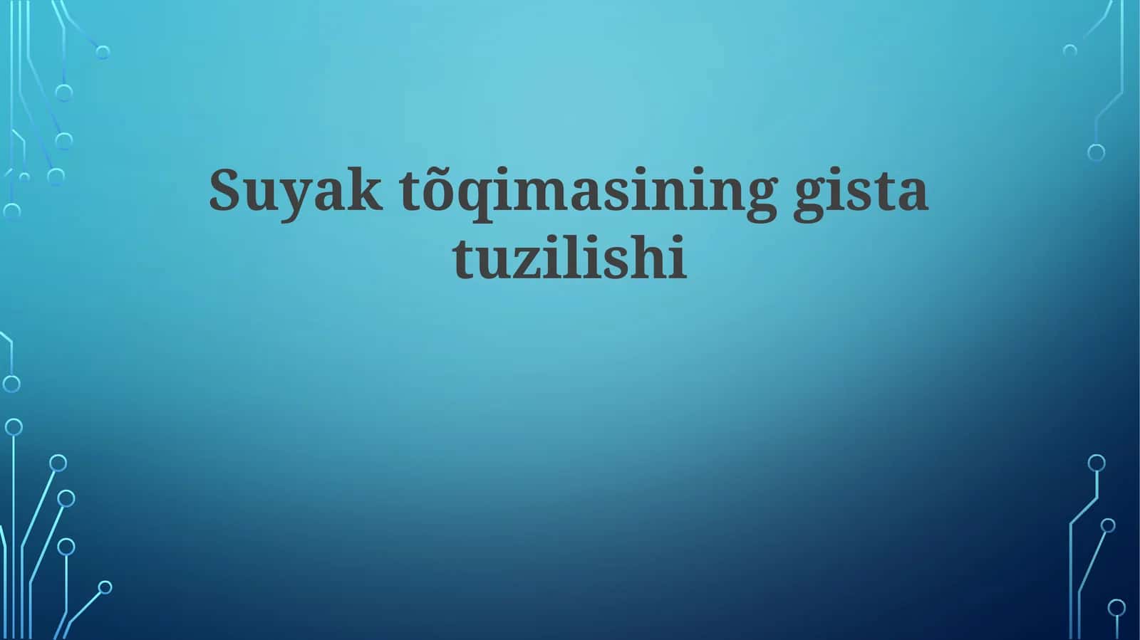 Suyaktõqimasininggistatuzilishi
