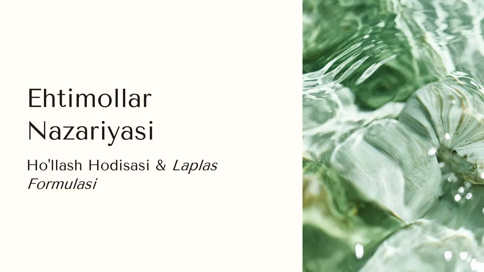 Ehtimollar Nazariyasi