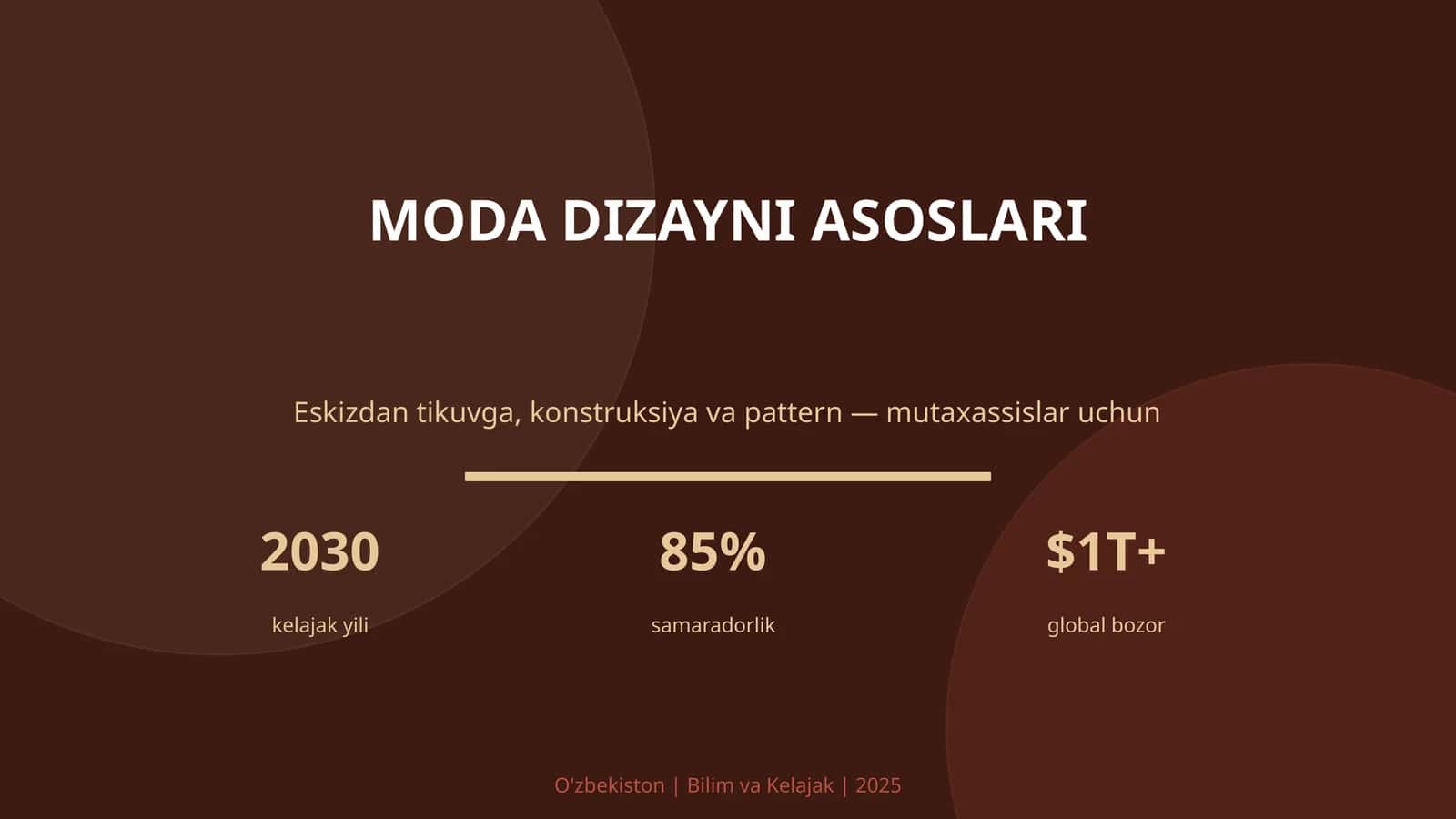 MODA DIZAYNI ASOSLARI