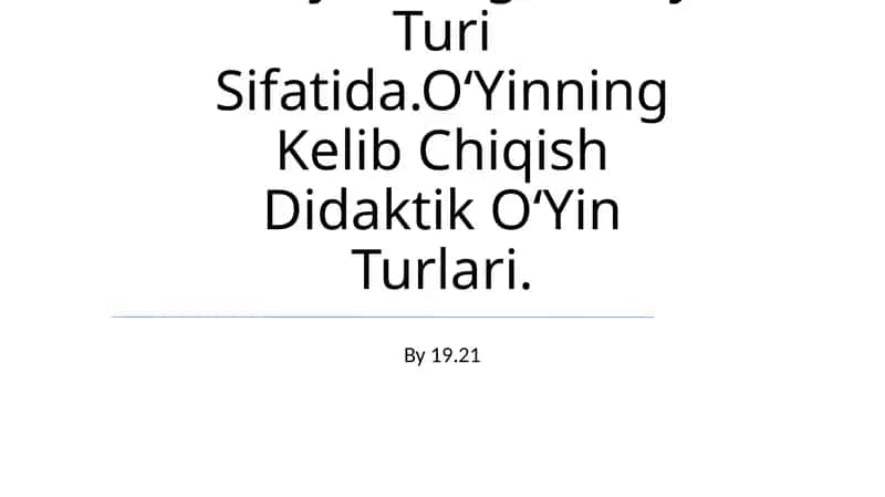 O'yinlar