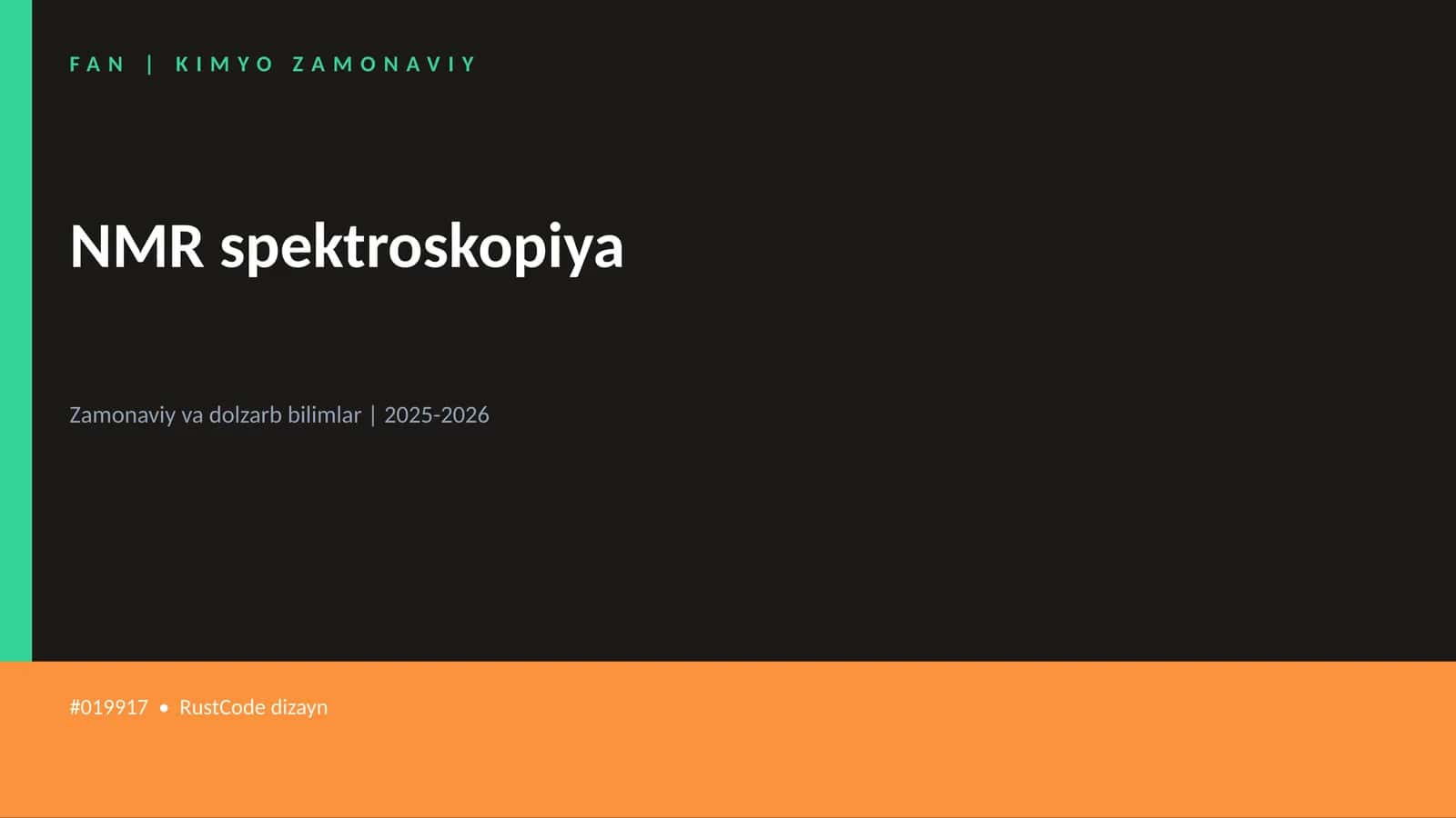 NMR spektroskopiya