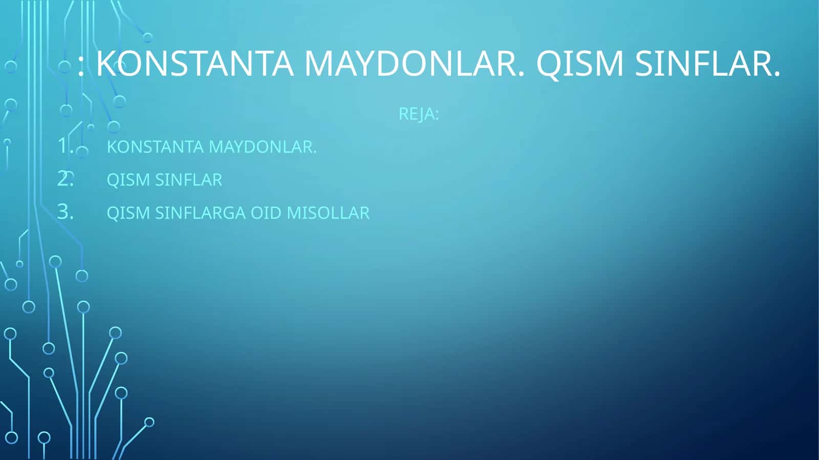 Konstanta maydonlar