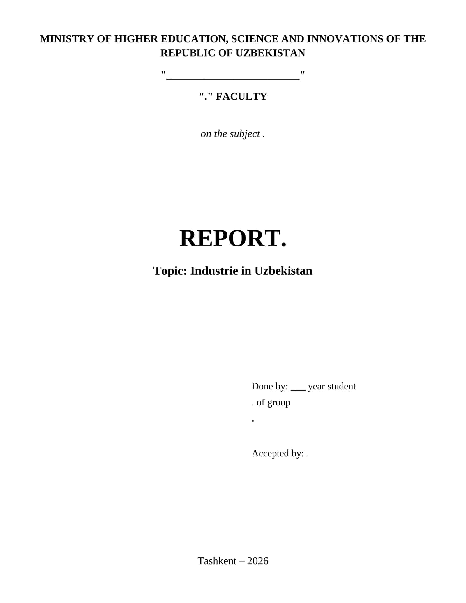 Industrie in Uzbekistan