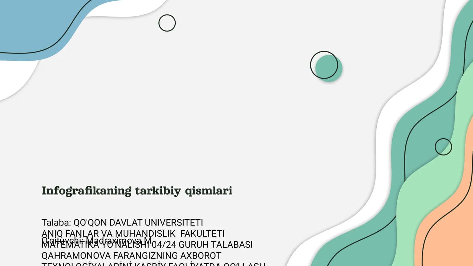 Infografikaning tarkibiy qismlari