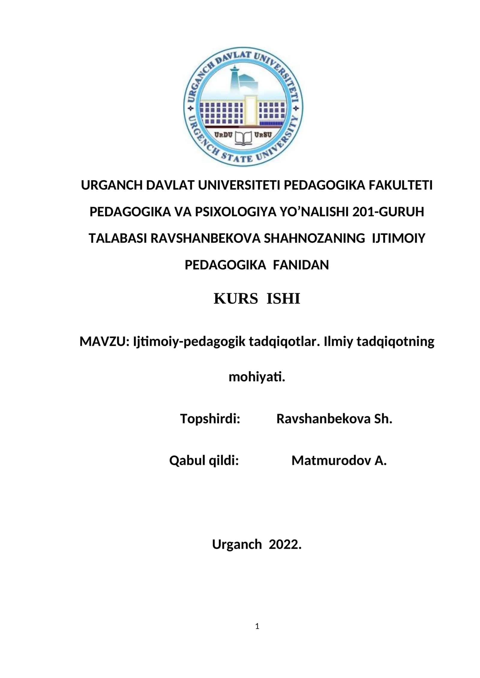 Ijtimoiy-pedagogik tadqiqotlar