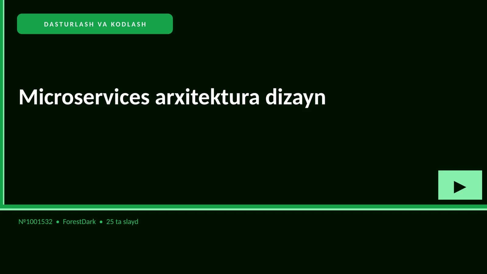 Microservices arxitektura dizayn