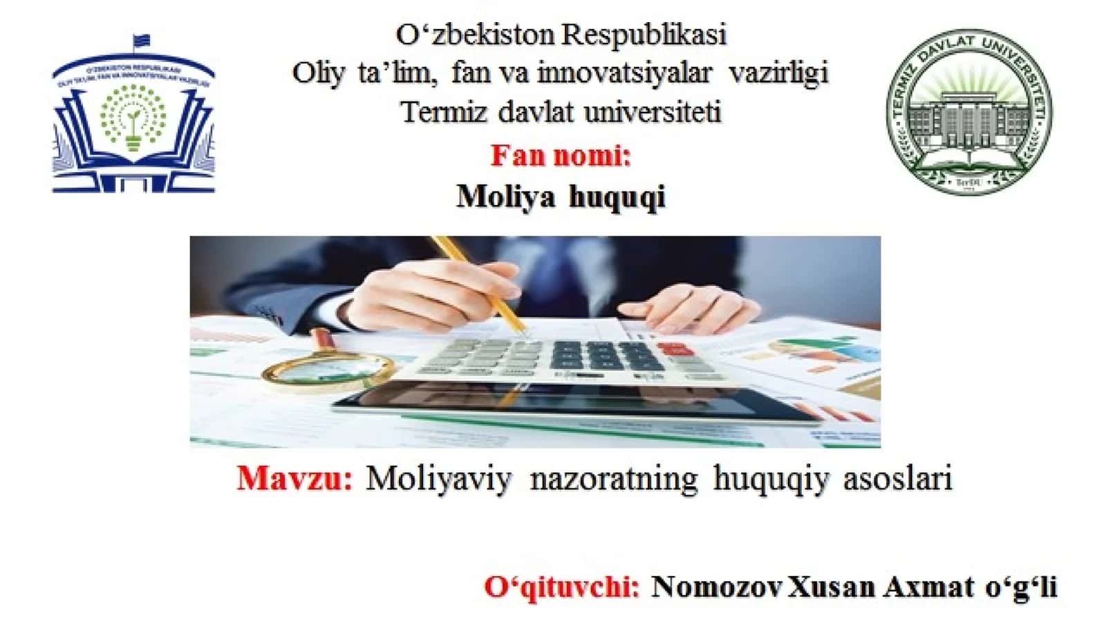 Moliyaviy nazorat