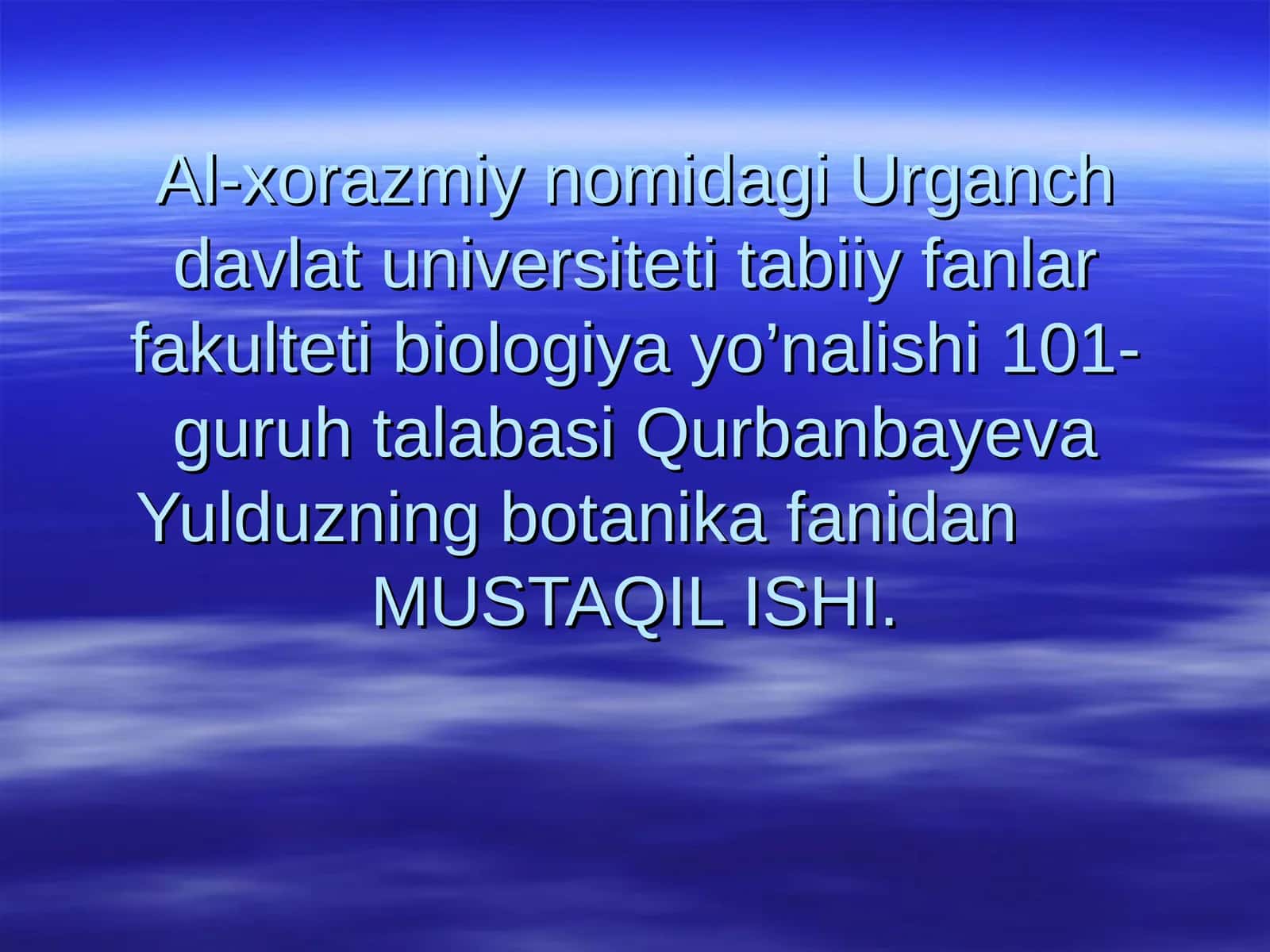 O'simlik tanasi meristema deb ataladigan hosil qiluvchi to'qimalarning faoliyati