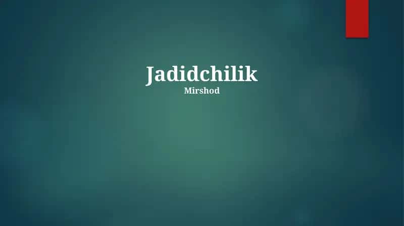 Jadidchilik