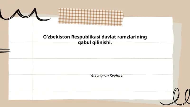 Davlat Bayrogʻining Rasmiy Qabul Qilinishi