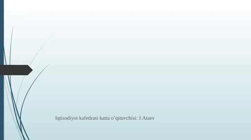 Iqtisodiy Operatsiyalar