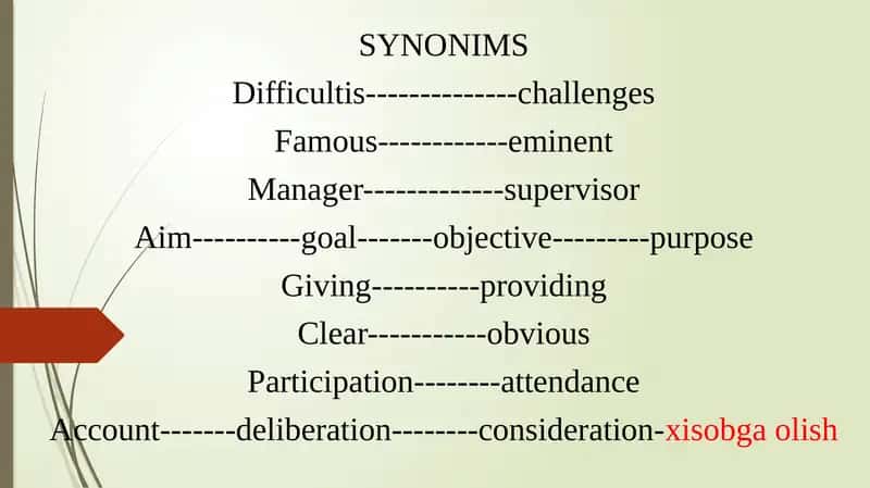 SYNONIMS