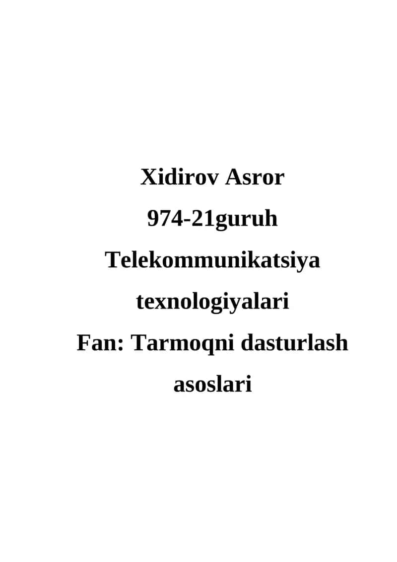 Python'da SSH Tunnellashni Amalda Ko'rsatish